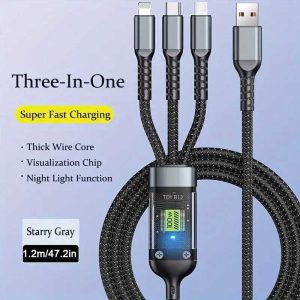 3 in 1 super fast charging cable