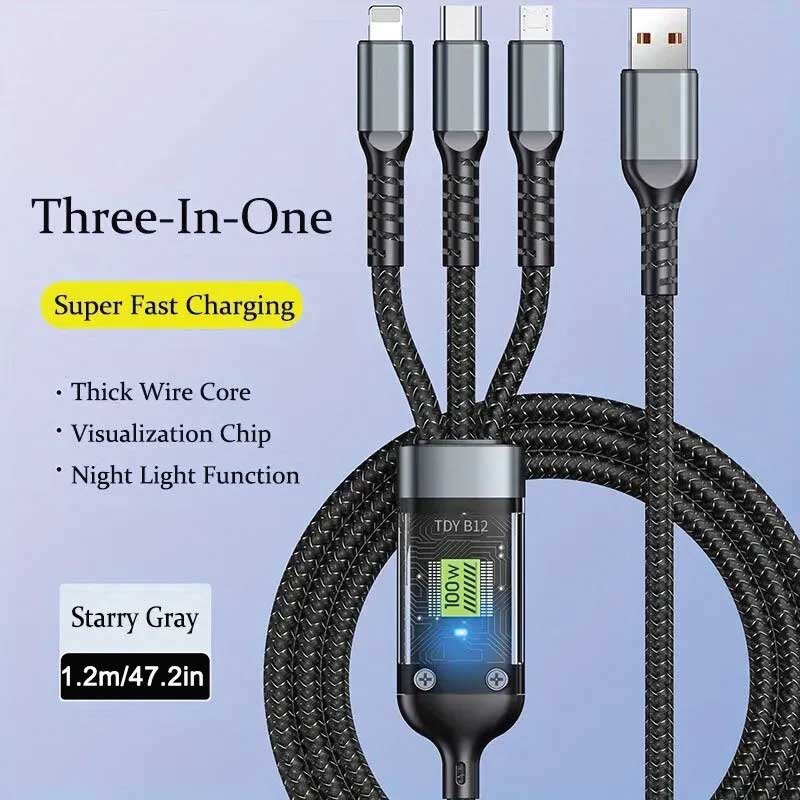 3 in 1 super fast charging cable 3 in 1 super fast charging cable