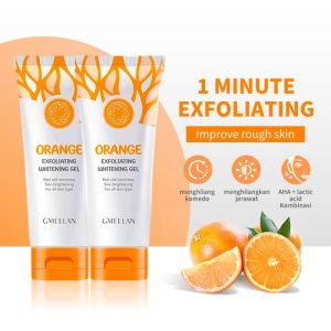 Home orange exfoliating whitening gel