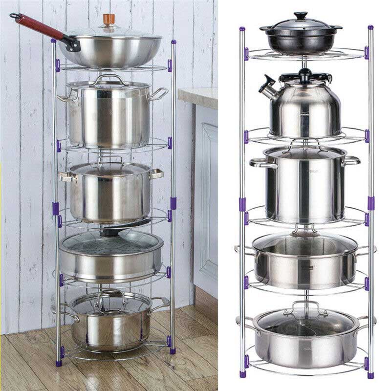 super pot stand 5 layer kitchen pot organizer super pot stand 5 layer kitchen pot organizer